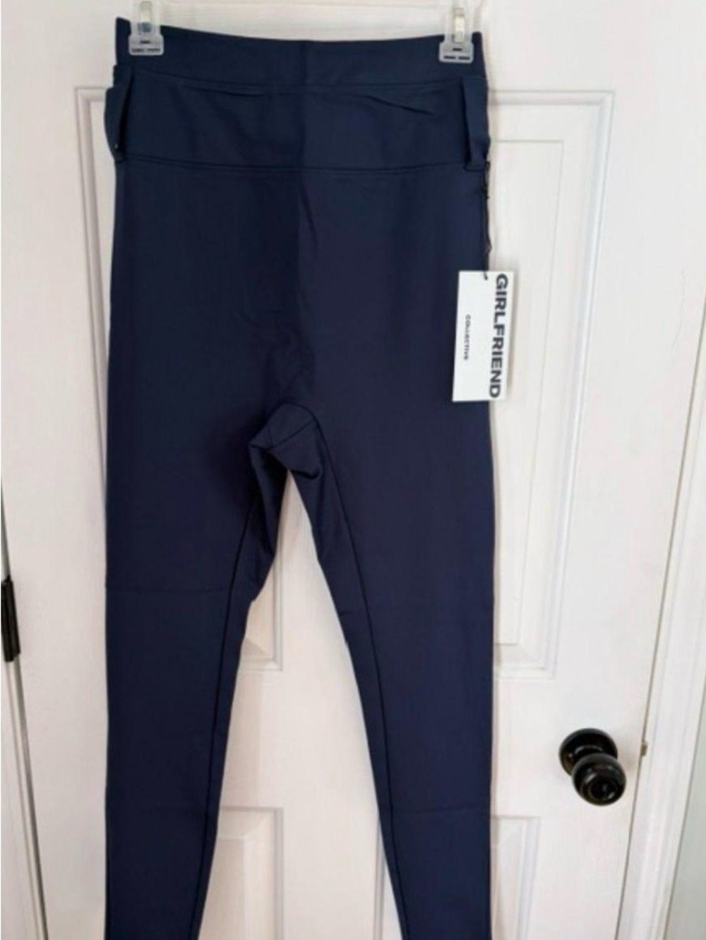 Girlfriend Collective Navy High-Rise Performance Leggings
